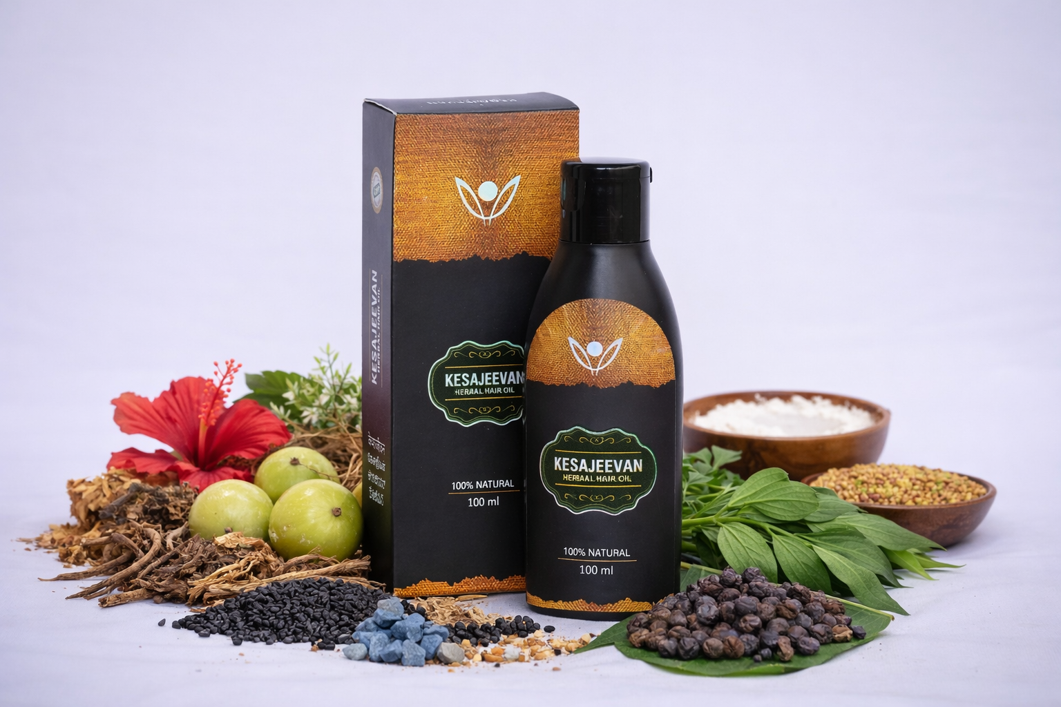 Kesajeevan Herbal Hair Oil bottle